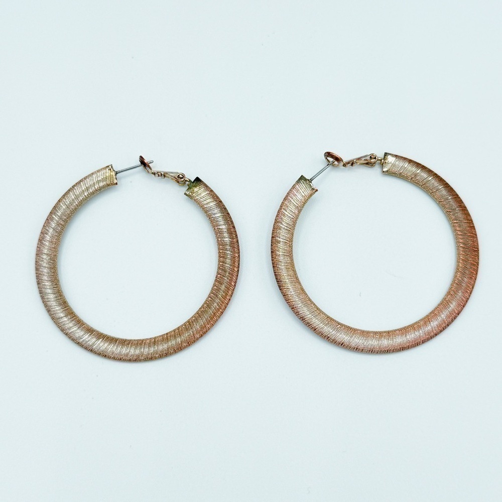 Gold hoop earrings